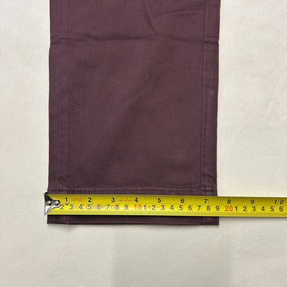 NWT JACHS New York Mens 40x30 Burgundy Slim Fit Chino Pants Stretch Casual - Picture 8 of 11